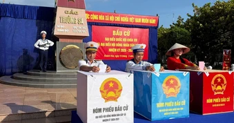 Khánh Hòa có hơn 1.000 tổ bầu cử đạt tỷ lệ cử tri tham gia bỏ phiếu 100%