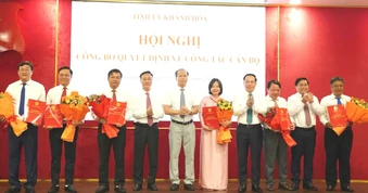 Khánh Hòa: Điều động, bổ nhiệm nhiều lãnh đạo sở, ngành, địa phương