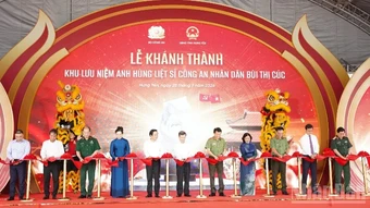 Khánh thành Khu lưu niệm Anh hùng liệt sĩ Công an nhân dân Bùi Thị Cúc