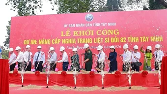 Khởi công dự án nâng cấp Nghĩa trang Liệt sĩ Đồi 82