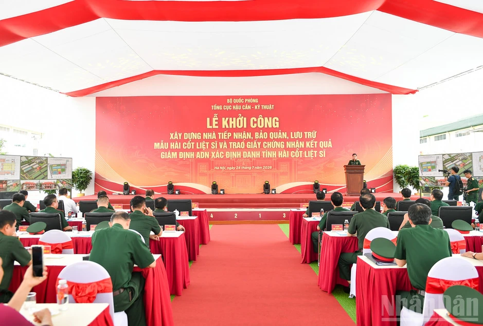 Khởi công xây dựng công trình nhà tiếp nhận, bảo quản, lưu trữ mẫu hài cốt liệt sĩ Khởi công xây dựng công trình nhà tiếp nhận, bảo quản, lưu trữ mẫu hài cốt liệt sĩ