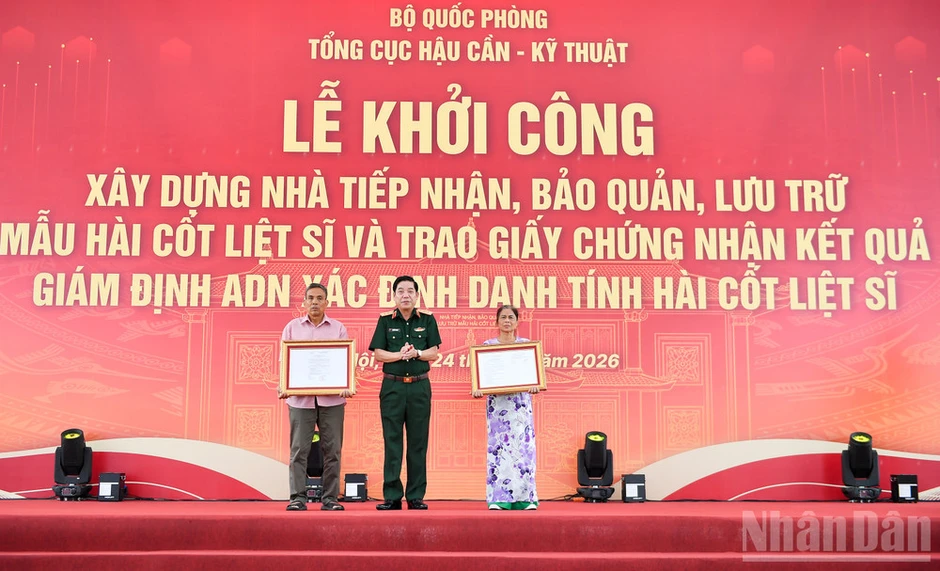 Khởi công xây dựng công trình nhà tiếp nhận, bảo quản, lưu trữ mẫu hài cốt liệt sĩ Khởi công xây dựng công trình nhà tiếp nhận, bảo quản, lưu trữ mẫu hài cốt liệt sĩ