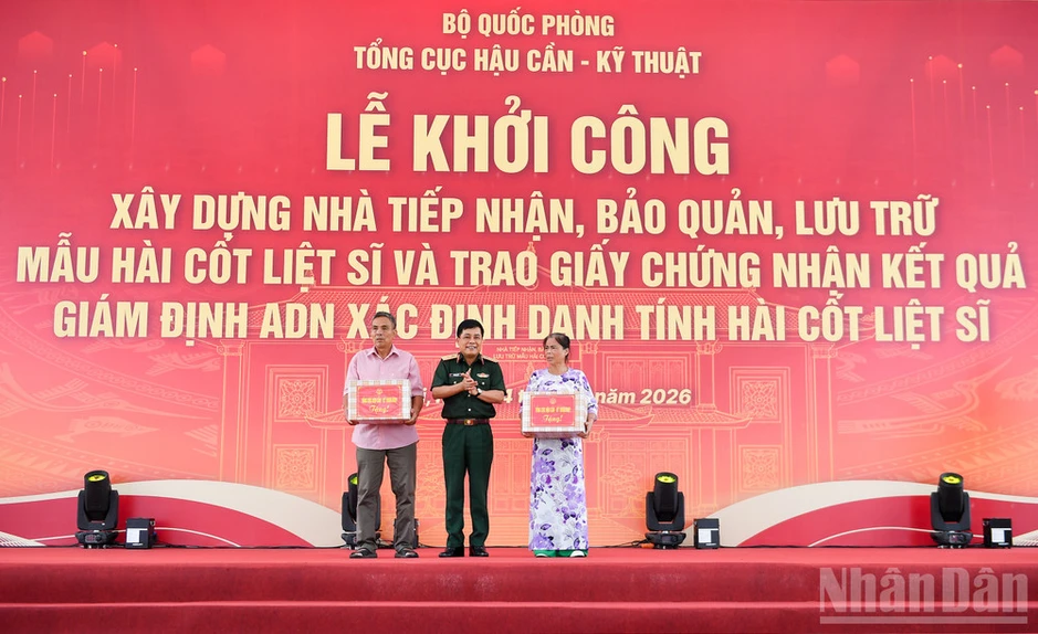 Khởi công xây dựng công trình nhà tiếp nhận, bảo quản, lưu trữ mẫu hài cốt liệt sĩ Khởi công xây dựng công trình nhà tiếp nhận, bảo quản, lưu trữ mẫu hài cốt liệt sĩ