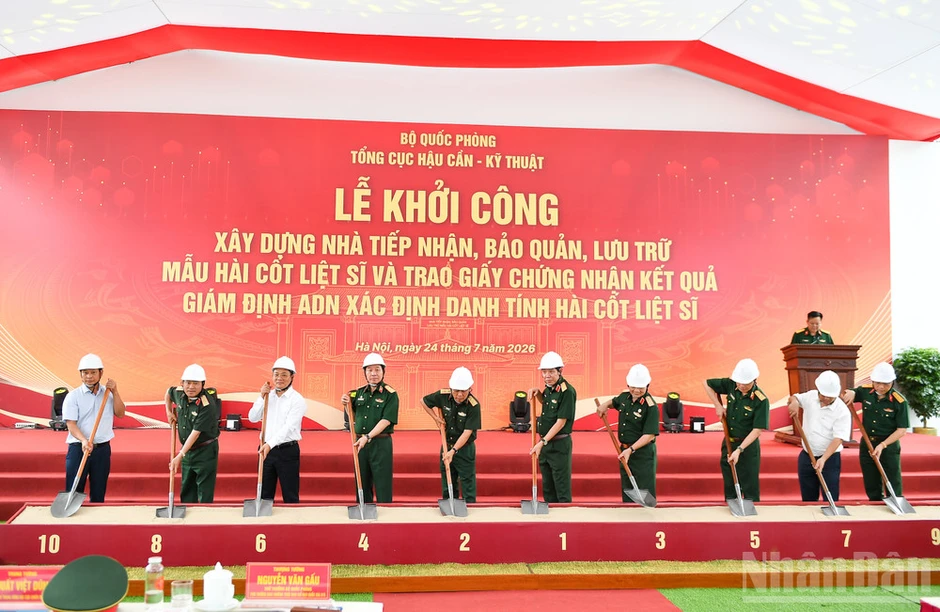 Khởi công xây dựng công trình nhà tiếp nhận, bảo quản, lưu trữ mẫu hài cốt liệt sĩ Khởi công xây dựng công trình nhà tiếp nhận, bảo quản, lưu trữ mẫu hài cốt liệt sĩ