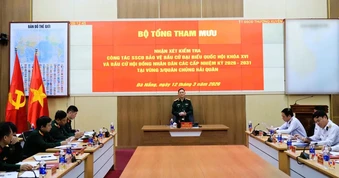 Kiểm tra công tác sẵn sàng chiến đấu bảo vệ bầu cử tại Vùng 3 Hải quân
