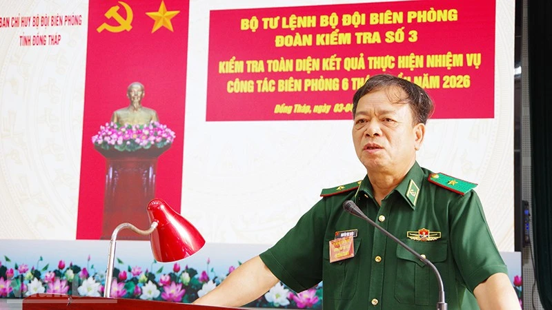 Kiểm tra toàn diện công tác Biên phòng tại Đồng Tháp