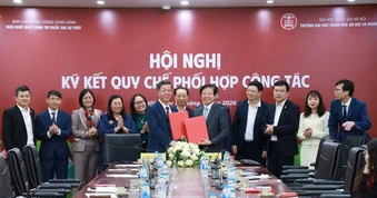 Ký kết Quy chế phối hợp giữa Nhà xuất bản Chính trị quốc gia Sự thật và Trường Đại học Khoa học Xã hội và Nhân văn