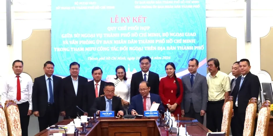 Ký kết quy chế phối hợp tham mưu công tác đối ngoại tại TPHCM Ký kết quy chế phối hợp tham mưu công tác đối ngoại tại TPHCM