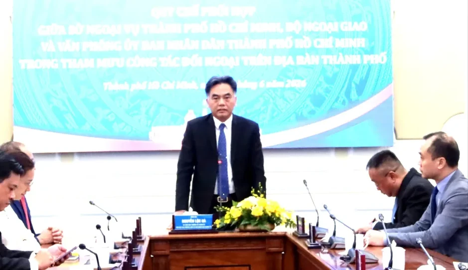 Ký kết quy chế phối hợp tham mưu công tác đối ngoại tại TPHCM Ký kết quy chế phối hợp tham mưu công tác đối ngoại tại TPHCM