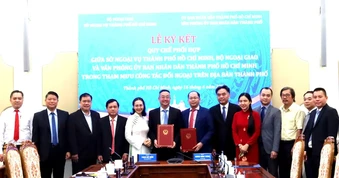 Ký kết quy chế phối hợp tham mưu công tác đối ngoại tại TPHCM
