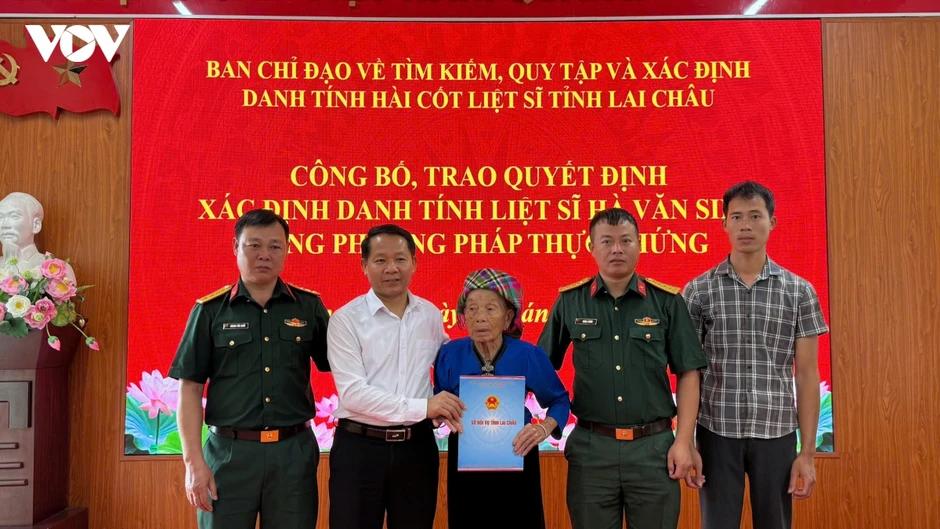 Lai Châu công nhận danh tính liệt sĩ Hà Văn Sinh sau 76 năm hy sinh Lai Châu công nhận danh tính liệt sĩ Hà Văn Sinh sau 76 năm hy sinh