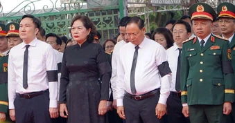 Lai Châu tổ chức truy điệu và an táng 47 hài cốt liệt sĩ