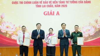 Lai Châu trao giải cuộc thi chính luận bảo vệ nền tảng tư tưởng của Đảng