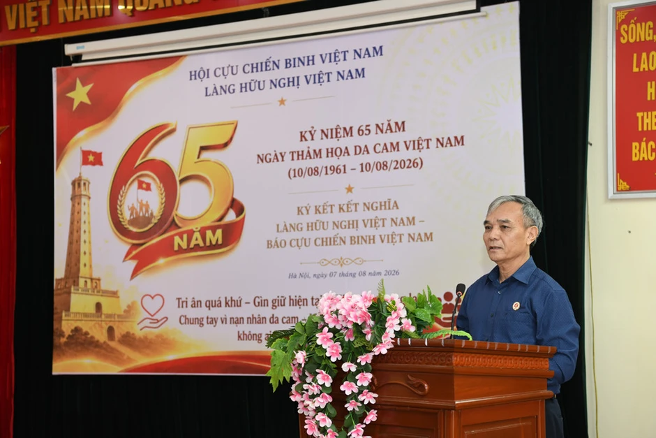 Làng Hữu nghị Việt Nam kỷ niệm 65 năm thảm họa da cam, ký kết nghĩa với Báo Cựu chiến binh Việt Nam Làng Hữu nghị Việt Nam kỷ niệm 65 năm thảm họa da cam, ký kết nghĩa với Báo Cựu chiến binh Việt Nam