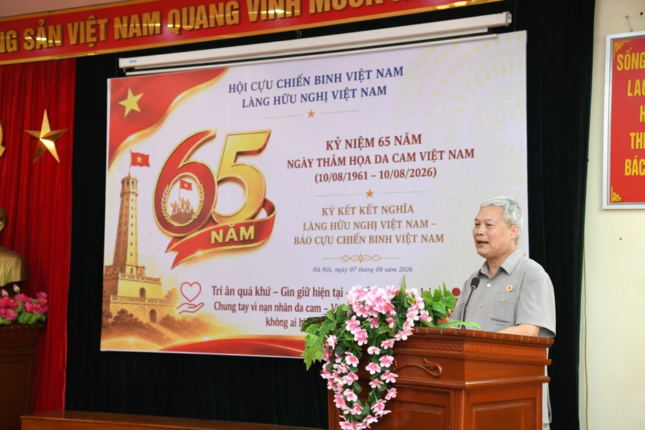 Làng Hữu nghị Việt Nam kỷ niệm 65 năm thảm họa da cam, ký kết nghĩa với Báo Cựu chiến binh Việt Nam Làng Hữu nghị Việt Nam kỷ niệm 65 năm thảm họa da cam, ký kết nghĩa với Báo Cựu chiến binh Việt Nam