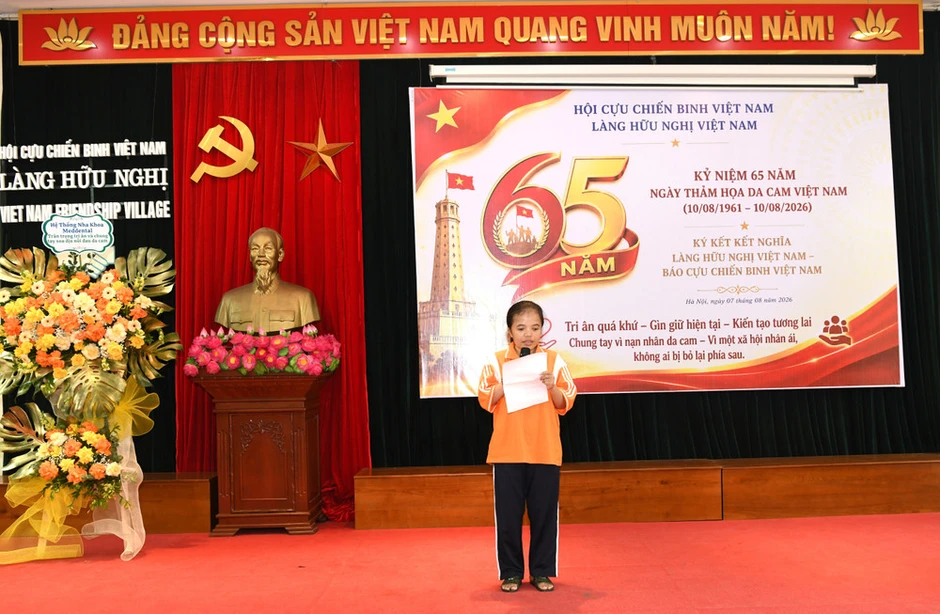 Làng Hữu nghị Việt Nam kỷ niệm 65 năm thảm họa da cam, ký kết nghĩa với Báo Cựu chiến binh Việt Nam Làng Hữu nghị Việt Nam kỷ niệm 65 năm thảm họa da cam, ký kết nghĩa với Báo Cựu chiến binh Việt Nam