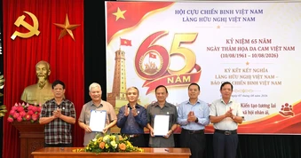 Làng Hữu nghị Việt Nam kỷ niệm 65 năm thảm họa da cam, ký kết nghĩa với Báo Cựu chiến binh Việt Nam