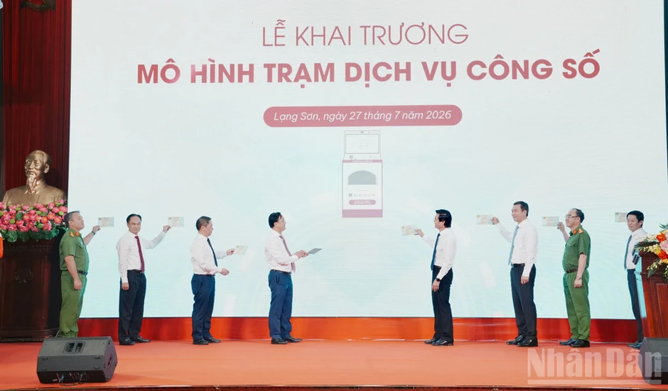Lạng Sơn khai trương mô hình “Trạm dịch vụ công số” Lạng Sơn khai trương mô hình “Trạm dịch vụ công số”