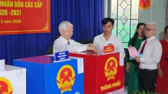 Lãnh đạo, nguyên lãnh đạo Đảng, Nhà nước tham gia bầu cử tại TP Hồ Chí Minh