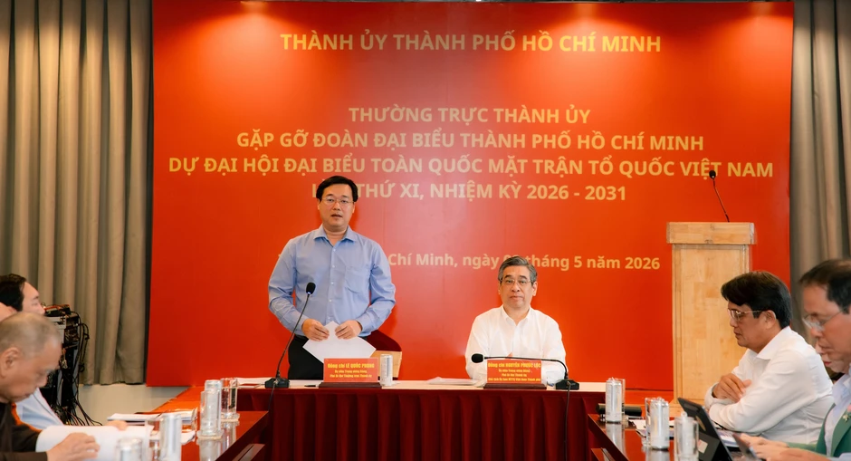 Lãnh đạo TPHCM gặp gỡ, giao nhiệm vụ cho Đoàn đại biểu dự Đại hội toàn quốc MTTQ Việt Nam Lãnh đạo TPHCM gặp gỡ, giao nhiệm vụ cho Đoàn đại biểu dự Đại hội toàn quốc MTTQ Việt Nam