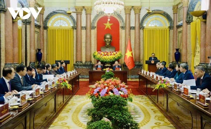 Lễ bàn giao các nhiệm vụ của Chủ tịch nước tới Tổng Bí thư, Chủ tịch nước Tô Lâm Lễ bàn giao các nhiệm vụ của Chủ tịch nước tới Tổng Bí thư, Chủ tịch nước Tô Lâm