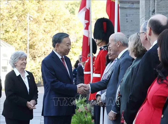 Lễ đón Tổng Bí thư, Chủ tịch nước Tô Lâm thăm cấp Nhà nước Canada Lễ đón Tổng Bí thư, Chủ tịch nước Tô Lâm thăm cấp Nhà nước Canada