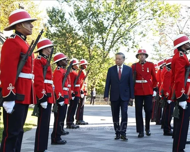 Lễ đón Tổng Bí thư, Chủ tịch nước Tô Lâm thăm cấp Nhà nước Canada Lễ đón Tổng Bí thư, Chủ tịch nước Tô Lâm thăm cấp Nhà nước Canada