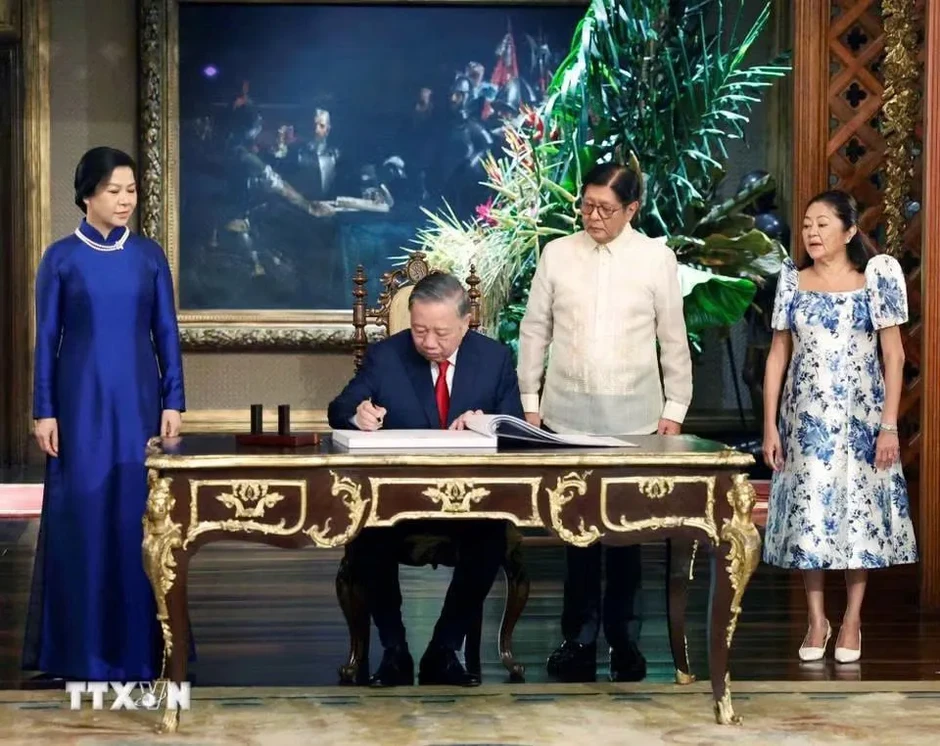 Lễ đón Tổng Bí thư, Chủ tịch nước Tô Lâm thăm cấp Nhà nước Philippines