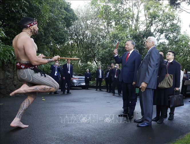Lễ đón Tổng Bí thư, Chủ tịch nước Tô Lâm thăm cấp Nhà nước tới New Zealand Lễ đón Tổng Bí thư, Chủ tịch nước Tô Lâm thăm cấp Nhà nước tới New Zealand