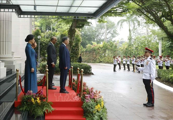 Lễ đón Tổng Bí thư, Chủ tịch nước Tô Lâm và Phu nhân thăm cấp Nhà nước CH Singapore Lễ đón Tổng Bí thư, Chủ tịch nước Tô Lâm và Phu nhân thăm cấp Nhà nước CH Singapore
