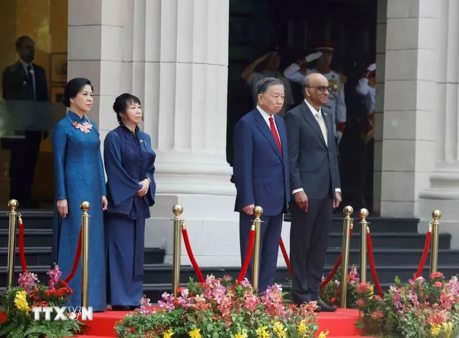 Lễ đón Tổng Bí thư, Chủ tịch nước Tô Lâm và Phu nhân thăm cấp Nhà nước Cộng hòa Singapore Lễ đón Tổng Bí thư, Chủ tịch nước Tô Lâm và Phu nhân thăm cấp Nhà nước Cộng hòa Singapore