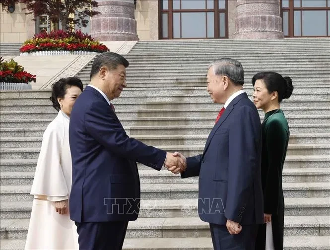 Lễ đón trọng thể Tổng Bí thư, Chủ tịch nước Tô Lâm thăm cấp Nhà nước đến Trung Quốc Lễ đón trọng thể Tổng Bí thư, Chủ tịch nước Tô Lâm thăm cấp Nhà nước đến Trung Quốc