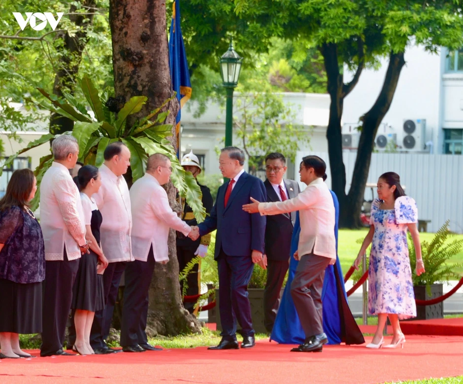 Lễ đón trọng thể Tổng Bí thư, Chủ tịch nước Tô Lâm thăm cấp Nhà nước Philippines Lễ đón trọng thể Tổng Bí thư, Chủ tịch nước Tô Lâm thăm cấp Nhà nước Philippines