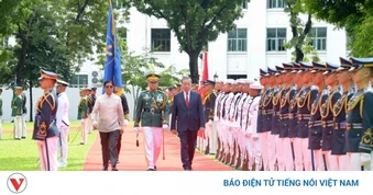 Lễ đón trọng thể Tổng Bí thư, Chủ tịch nước Tô Lâm thăm cấp Nhà nước Philippines