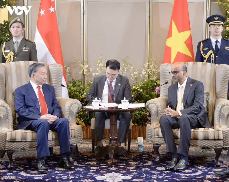 Lễ đón trọng thể Tổng Bí thư, Chủ tịch nước Tô Lâm thăm cấp Nhà nước Singapore Lễ đón trọng thể Tổng Bí thư, Chủ tịch nước Tô Lâm thăm cấp Nhà nước Singapore