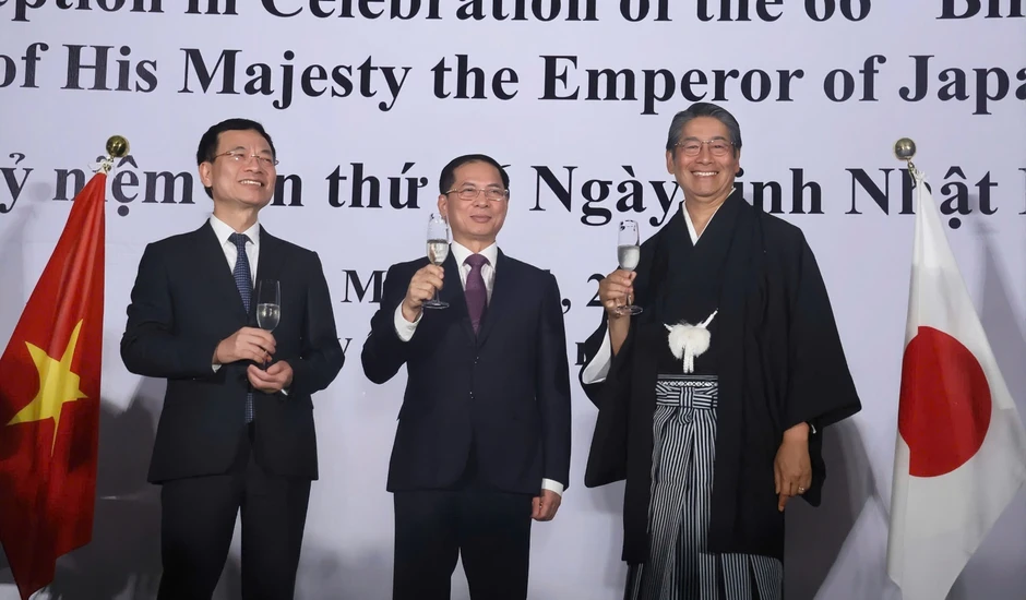 Lễ kỷ niệm 66 năm Ngày sinh Nhật hoàng: Thắt chặt quan hệ Việt - Nhật Lễ kỷ niệm 66 năm Ngày sinh Nhật hoàng: Thắt chặt quan hệ Việt - Nhật