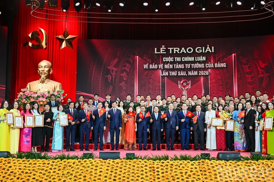 Lễ trao giải Cuộc thi chính luận về bảo vệ nền tảng tư tưởng của Đảng, lần thứ sáu, năm 2026 Lễ trao giải Cuộc thi chính luận về bảo vệ nền tảng tư tưởng của Đảng, lần thứ sáu, năm 2026