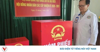 Mang hòm phiếu bầu cử tới tận giường bệnh
