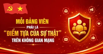 Mỗi đảng viên phải là “điểm tựa của sự thật” trên không gian mạng