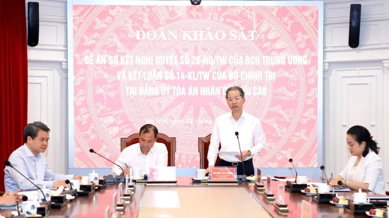 Ngành tòa án tiếp tục đổi mới phương thức lãnh đạo của Đảng đối với hoạt động tư pháp