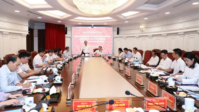Ngành tòa án tiếp tục đổi mới phương thức lãnh đạo của Đảng đối với hoạt động tư pháp