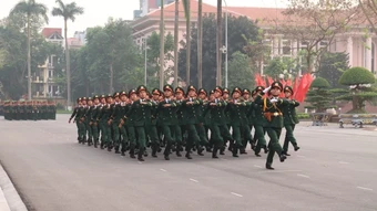 Nghiệm thu sửa đổi động tác điều lệnh đội ngũ