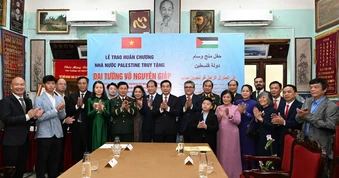 Nhà nước Palestine truy tặng Đại tướng Võ Nguyên Giáp huân chương cao quý