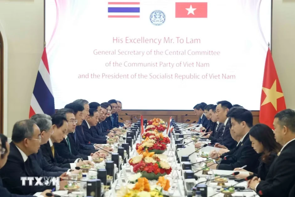 Những hình ảnh Tổng Bí thư, Chủ tịch nước Tô Lâm hội đàm với Thủ tướng Thái Lan