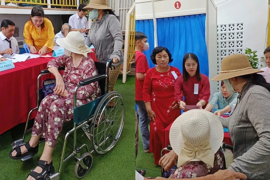 Những lá phiếu đầy trách nhiệm của 'cử tri đặc biệt' tại TP Hồ Chí Minh Những lá phiếu đầy trách nhiệm của 'cử tri đặc biệt' tại TP Hồ Chí Minh