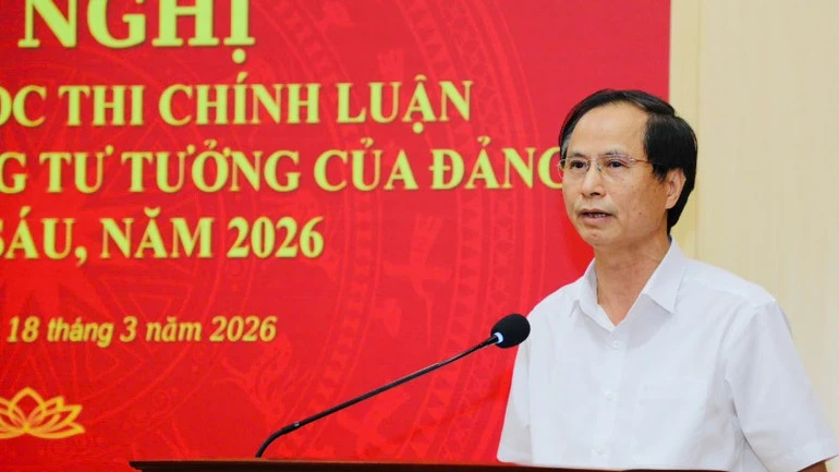 Ninh Bình phát động Cuộc thi chính luận về bảo vệ nền tảng tư tưởng của Đảng lần thứ sáu Ninh Bình phát động Cuộc thi chính luận về bảo vệ nền tảng tư tưởng của Đảng lần thứ sáu