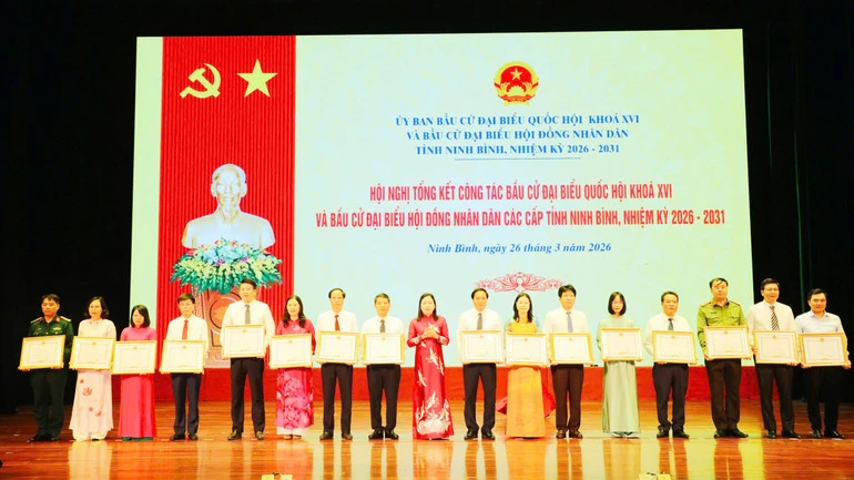 Ninh Bình tổng kết công tác bầu cử đại biểu Quốc hội khóa XVI và đại biểu Hội đồng nhân dân các cấp nhiệm kỳ 2026-2031 Ninh Bình tổng kết công tác bầu cử đại biểu Quốc hội khóa XVI và đại biểu Hội đồng nhân dân các cấp nhiệm kỳ 2026-2031