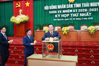 Ông Vương Quốc Tuấn tái đắc cử Chủ tịch UBND tỉnh Thái Nguyên