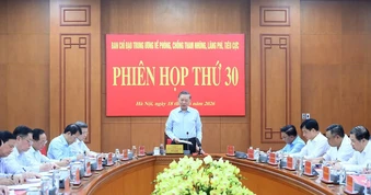 Phiên họp thứ 30 của Ban Chỉ đạo Trung ương về phòng, chống tham nhũng, lãng phí, tiêu cực