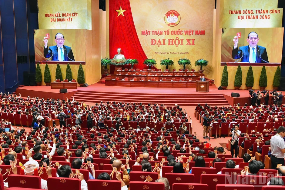 Phiên làm việc thứ nhất Đại hội đại biểu toàn quốc Mặt trận Tổ quốc Việt Nam lần thứ XI Phiên làm việc thứ nhất Đại hội đại biểu toàn quốc Mặt trận Tổ quốc Việt Nam lần thứ XI